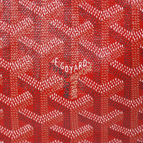 極美品 GOYARD ゴヤール サンルイPM トートバッグ ショルダーバッグ ショルダートート ポーチ付き レザー赤 レッド 中古 4a002740