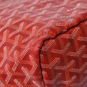 極美品 GOYARD ゴヤール サンルイPM トートバッグ ショルダーバッグ ショルダートート ポーチ付き レザー赤 レッド 中古 4a002741