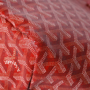 極美品 GOYARD ゴヤール サンルイPM トートバッグ ショルダーバッグ ショルダートート ポーチ付き レザー赤 レッド 中古 4a002741