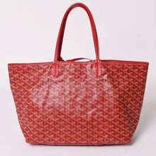 画像をギャラリービューアに読み込む, 極美品 GOYARD ゴヤール サンルイPM トートバッグ ショルダーバッグ ショルダートート ポーチ付き レザー赤 レッド 中古 4a002741