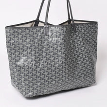 画像をギャラリービューアに読み込む, GOYARD ゴヤール SAINT LOUIS GM サンルイGM グレー トートバッグ PVCコーティングキャンバス 美品 中古 4a002813