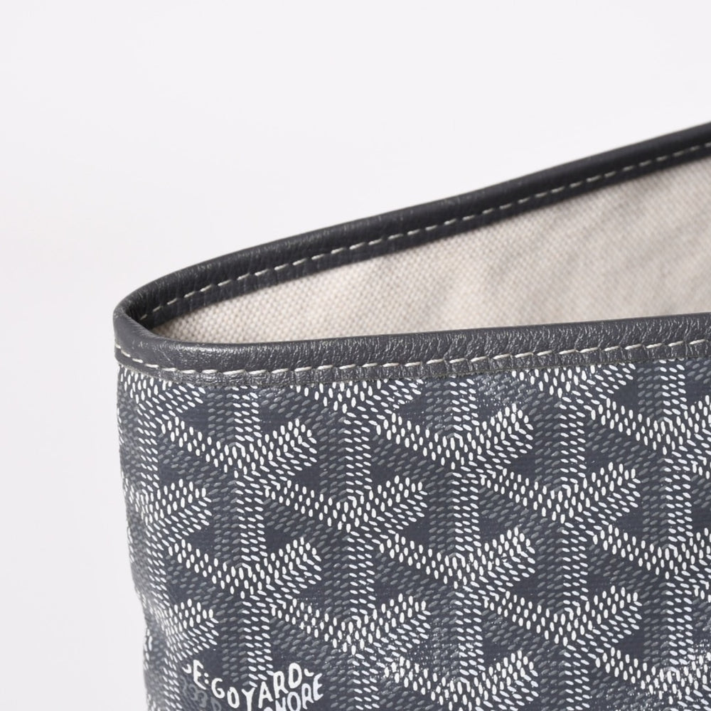 GOYARD ゴヤール SAINT LOUIS GM サンルイGM グレー トートバッグ PVCコーティングキャンバス 美品 中古 4a002813