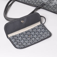 画像をギャラリービューアに読み込む, GOYARD ゴヤール SAINT LOUIS GM サンルイGM グレー トートバッグ PVCコーティングキャンバス 美品 中古 4a002813