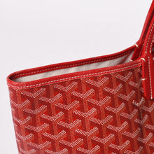 画像をギャラリービューアに読み込む, 極美品 GOYARD ゴヤール サンルイPM トートバッグ ショルダーバッグ ショルダートート ポーチ付き レザー赤 レッド 中古 4a002741