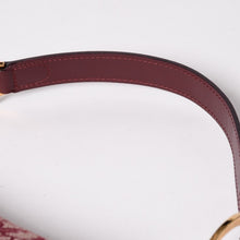 画像をギャラリービューアに読み込む, 極美品 Christian Dior クリスチャンディオール サドルバッグ トロッター レッド 総柄 コットンキャンバス ショルダーバッグ 中古 4a002743