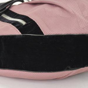 YVES SAINT LAURENT Yves Saint Laurent Monsaba Shoulder Bag Pink Canvas 120435・002058 Used 4a002747