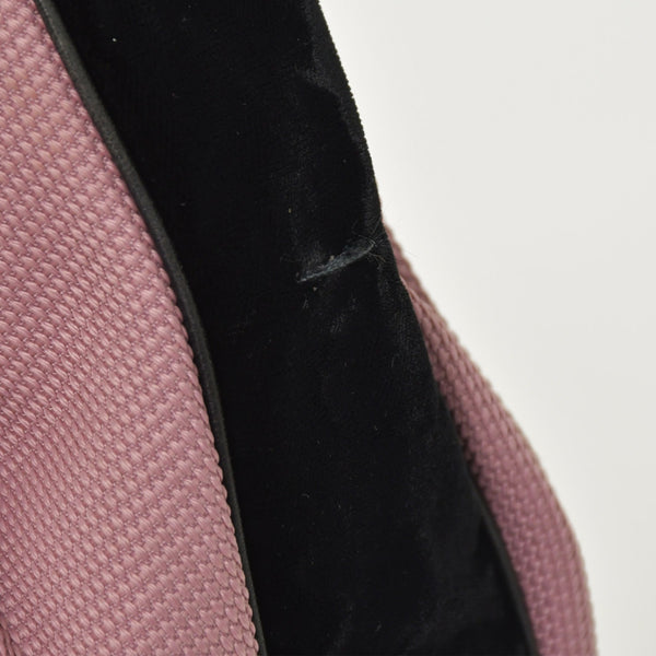 YVES SAINT LAURENT Yves Saint Laurent Monsaba Shoulder Bag Pink Canvas 120435・002058 Used 4a002747