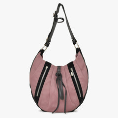 YVES SAINT LAURENT Yves Saint Laurent Monsaba Shoulder Bag Pink Canvas 120435・002058 Used 4a002747
