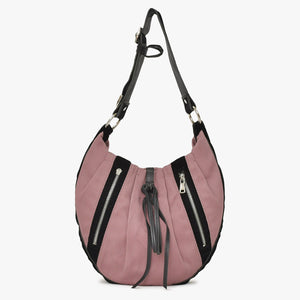 YVES SAINT LAURENT Yves Saint Laurent Monsaba Shoulder Bag Pink Canvas 120435・002058 Used 4a002747