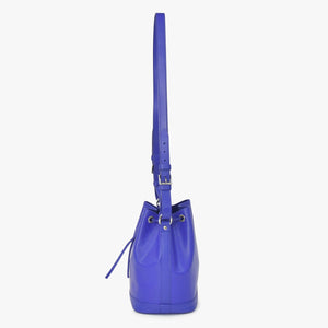 LOUIS VUITTON Noe BB Shoulder Bag Drawstring Type Epi Leather M40845 Fig Purple Silver Hardware Good Condition Used 4a003466