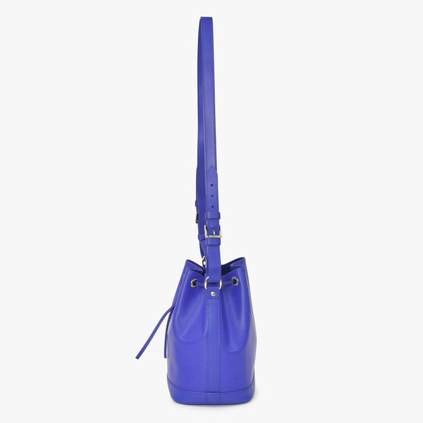 LOUIS VUITTON Noe BB Shoulder Bag Drawstring Type Epi Leather M40845 Fig Purple Silver Hardware Good Condition Used 4a003466