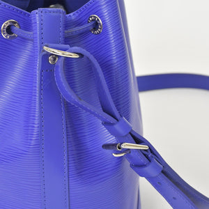 LOUIS VUITTON Noe BB Shoulder Bag Drawstring Type Epi Leather M40845 Fig Purple Silver Hardware Good Condition Used 4a003466