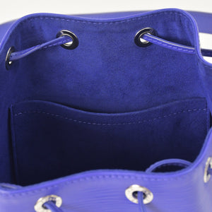LOUIS VUITTON Noe BB Shoulder Bag Drawstring Type Epi Leather M40845 Fig Purple Silver Hardware Good Condition Used 4a003466