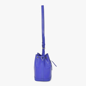 LOUIS VUITTON Noe BB Shoulder Bag Drawstring Type Epi Leather M40845 Fig Purple Silver Hardware Good Condition Used 4a003466