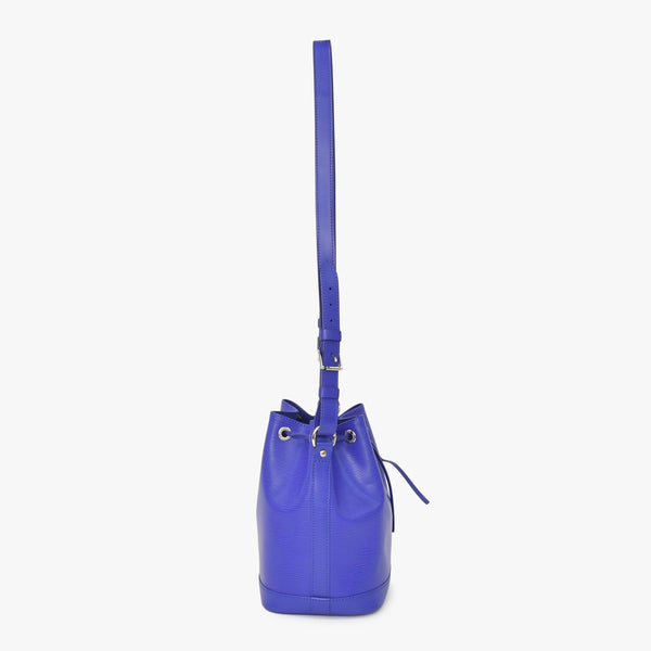 LOUIS VUITTON Noe BB Shoulder Bag Drawstring Type Epi Leather M40845 Fig Purple Silver Hardware Good Condition Used 4a003466