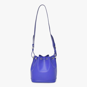 LOUIS VUITTON Noe BB Shoulder Bag Drawstring Type Epi Leather M40845 Fig Purple Silver Hardware Good Condition Used 4a003466