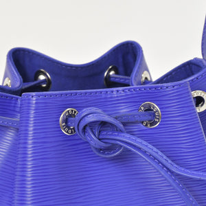 LOUIS VUITTON Noe BB Shoulder Bag Drawstring Type Epi Leather M40845 Fig Purple Silver Hardware Good Condition Used 4a003466
