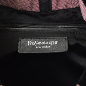 YVES SAINT LAURENT Yves Saint Laurent Monsaba Shoulder Bag Pink Canvas 120435・002058 Used 4a002747