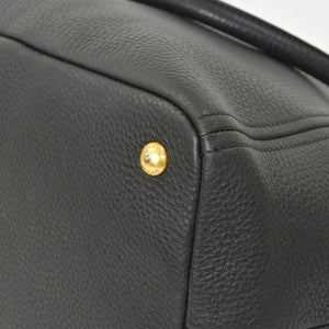 Very good condition PRADA 2WAY bag tote bag shoulder bag leather black gold hardware used 4a003704