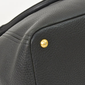 Very good condition PRADA 2WAY bag tote bag shoulder bag leather black gold hardware used 4a003704