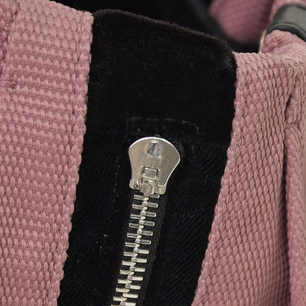 YVES SAINT LAURENT Yves Saint Laurent Monsaba Shoulder Bag Pink Canvas 120435・002058 Used 4a002747