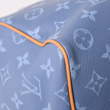 画像をギャラリービューアに読み込む, 新品同様 LOUIS VUITTON ルイヴィトン スピーディ P9 バンドリエール 30 ハンドバッグ M13904 モノグラム シルクブルー 中古 4a002751