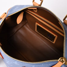 画像をギャラリービューアに読み込む, 新品同様 LOUIS VUITTON ルイヴィトン スピーディ P9 バンドリエール 30 ハンドバッグ M13904 モノグラム シルクブルー 中古 4a002751