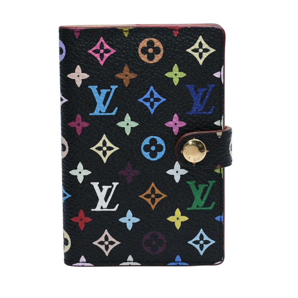 Like new LOUIS VUITTON Carnet Duval Agenda Mini Notebook Cover M92652 Monogram Multicolor Takashi Murakami Used 4a002557