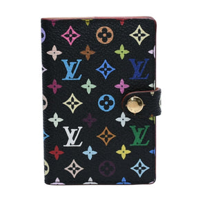 新品同様 LOUIS VUITTON ルイヴィトン カルネ ドゥバル アジェンダ ミニ 手帳カバー M92652 モノグラム マルチカラー 村上隆 中古 4a002557