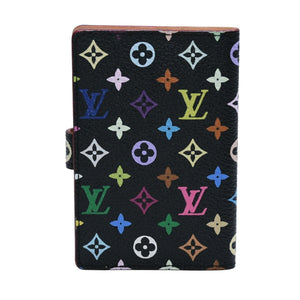 新品同様 LOUIS VUITTON ルイヴィトン カルネ ドゥバル アジェンダ ミニ 手帳カバー M92652 モノグラム マルチカラー 村上隆 中古 4a002557