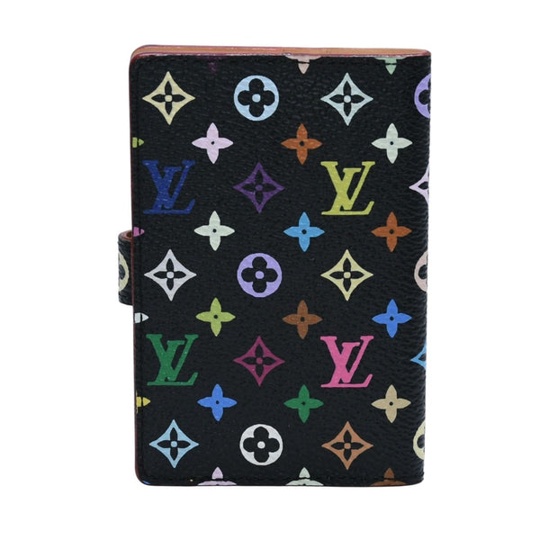 新品同様 LOUIS VUITTON ルイヴィトン カルネ ドゥバル アジェンダ ミニ 手帳カバー M92652 モノグラム マルチカラー 村上隆 中古 4a002557