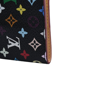 新品同様 LOUIS VUITTON ルイヴィトン カルネ ドゥバル アジェンダ ミニ 手帳カバー M92652 モノグラム マルチカラー 村上隆 中古 4a002557