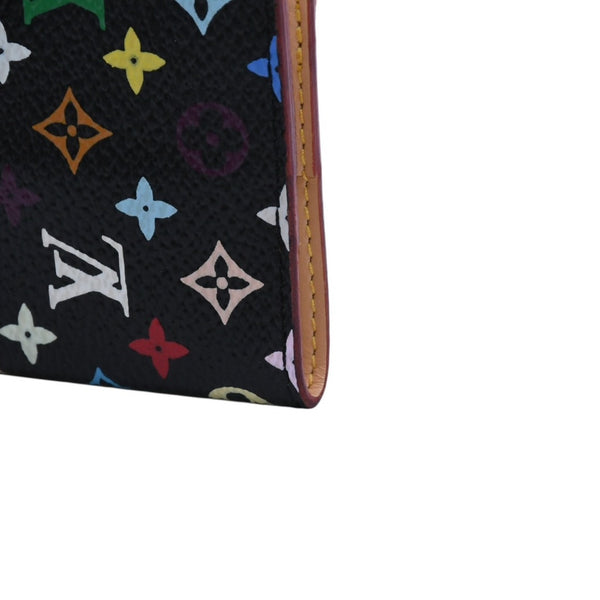 新品同様 LOUIS VUITTON ルイヴィトン カルネ ドゥバル アジェンダ ミニ 手帳カバー M92652 モノグラム マルチカラー 村上隆 中古 4a002557