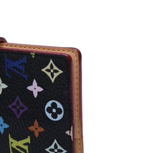 新品同様 LOUIS VUITTON ルイヴィトン カルネ ドゥバル アジェンダ ミニ 手帳カバー M92652 モノグラム マルチカラー 村上隆 中古 4a002557