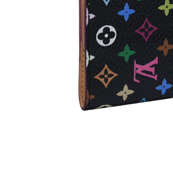 新品同様 LOUIS VUITTON ルイヴィトン カルネ ドゥバル アジェンダ ミニ 手帳カバー M92652 モノグラム マルチカラー 村上隆 中古 4a002557