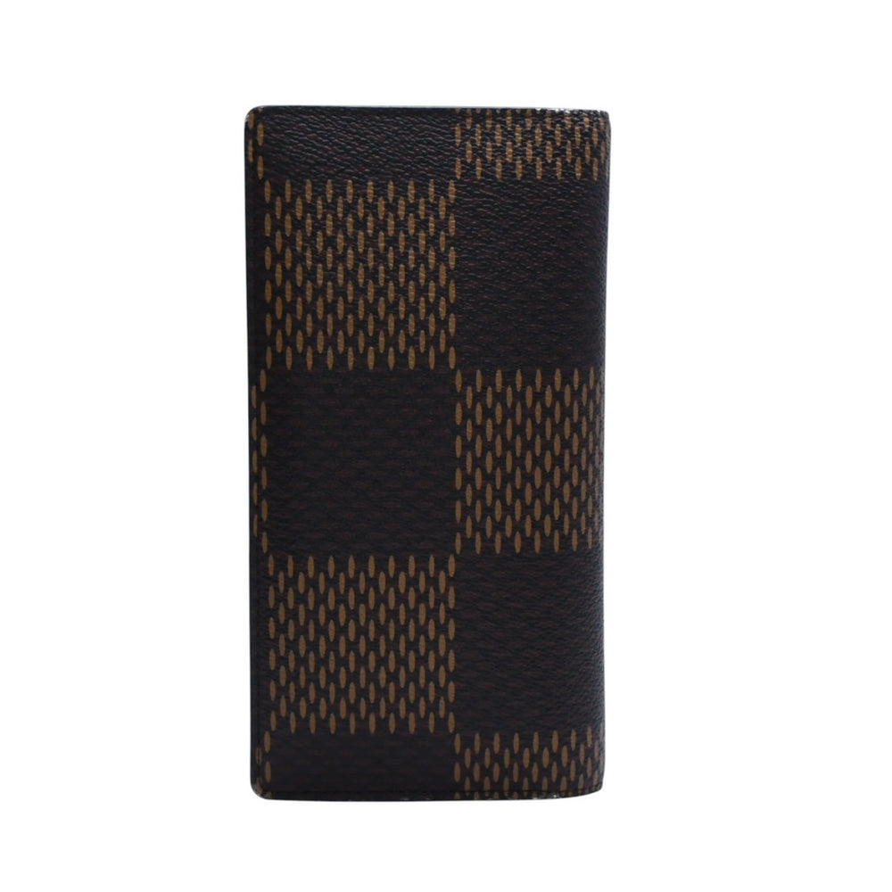 LOUIS VUITTON × NIGO Portefeuille Brother Long Wallet N60393 Damier Giant Brown Good Condition Used 4a002554