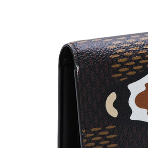 LOUIS VUITTON ルイヴィトン × NIGO ニゴー ポルトフォイユ ブラザ 長財布 N60393 ダミエ ジャイアント ブラウン 美品 中古 4a002554