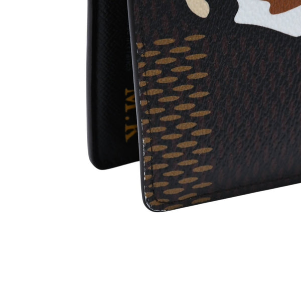 LOUIS VUITTON ルイヴィトン × NIGO ニゴー ポルトフォイユ ブラザ 長財布 N60393 ダミエ ジャイアント ブラウン 美品 中古 4a002554