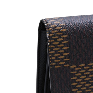 LOUIS VUITTON ルイヴィトン × NIGO ニゴー ポルトフォイユ ブラザ 長財布 N60393 ダミエ ジャイアント ブラウン 美品 中古 4a002554