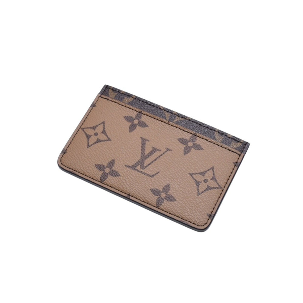 新品未使用 LOUIS VUITTON ルイヴィトン ポルトカルト サーンプル カードケース M69161 モノグラム リバース ブラウン 中古 4a002550