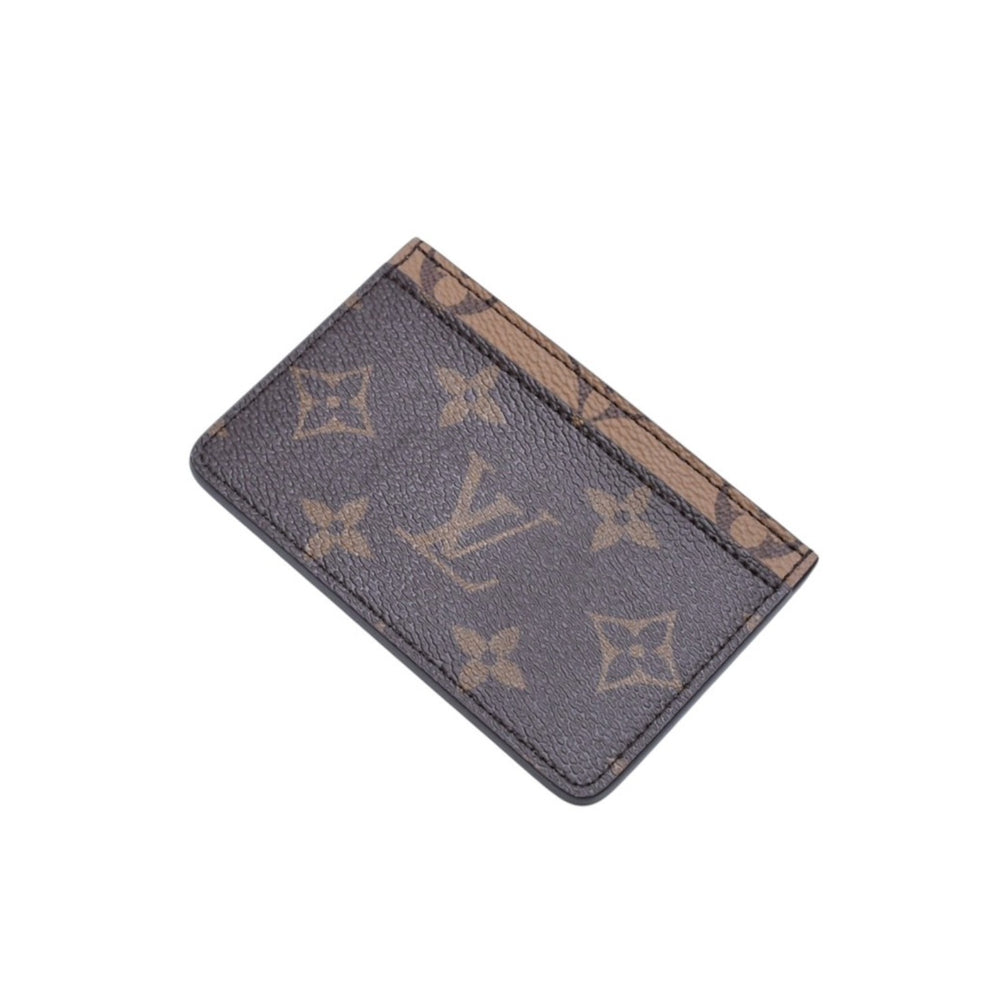 新品未使用 LOUIS VUITTON ルイヴィトン ポルトカルト サーンプル カードケース M69161 モノグラム リバース ブラウン 中古 4a002550