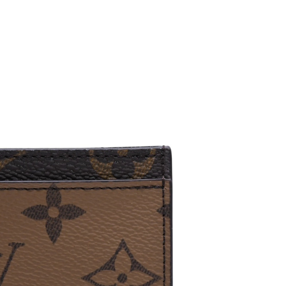 新品未使用 LOUIS VUITTON ルイヴィトン ポルトカルト サーンプル カードケース M69161 モノグラム リバース ブラウン 中古 4a002550