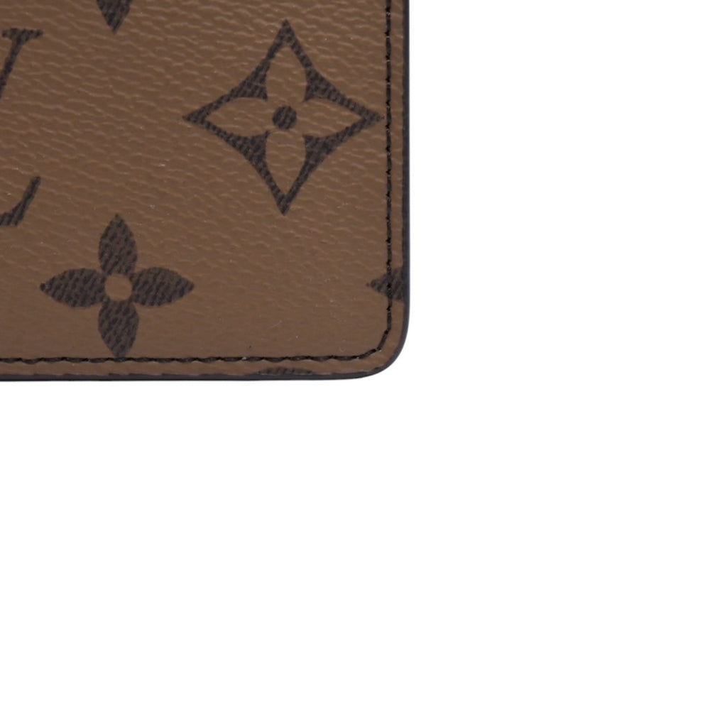 新品未使用 LOUIS VUITTON ルイヴィトン ポルトカルト サーンプル カードケース M69161 モノグラム リバース ブラウン 中古 4a002550