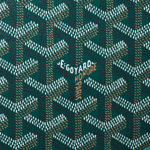 画像をギャラリービューアに読み込む, 新品同様 GOYARD ゴヤール アルパンMM リュック バックパック キャンバス グリーン シルバー金具 中古 4a002791