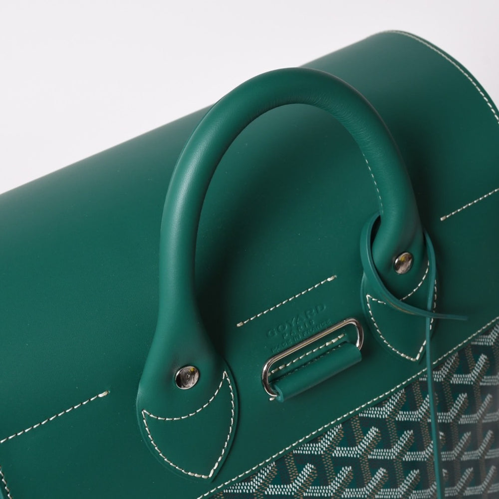 Like new GOYARD Alpine MM Rucksack Backpack Canvas Green Silver Hardware Used 4a002791
