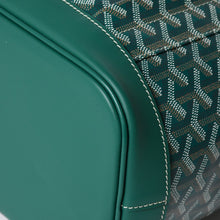 画像をギャラリービューアに読み込む, 新品同様 GOYARD ゴヤール アルパンMM リュック バックパック キャンバス グリーン シルバー金具 中古 4a002791