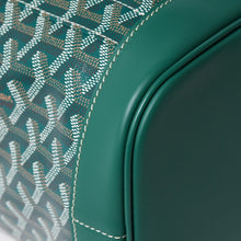 画像をギャラリービューアに読み込む, 新品同様 GOYARD ゴヤール アルパンMM リュック バックパック キャンバス グリーン シルバー金具 中古 4a002791