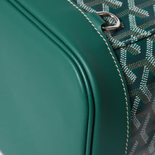 画像をギャラリービューアに読み込む, 新品同様 GOYARD ゴヤール アルパンMM リュック バックパック キャンバス グリーン シルバー金具 中古 4a002791