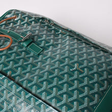 画像をギャラリービューアに読み込む, 新品同様 GOYARD ゴヤール アルパンMM リュック バックパック キャンバス グリーン シルバー金具 中古 4a002791
