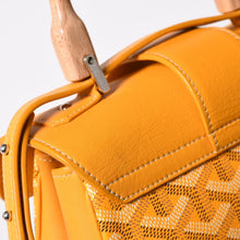 画像をギャラリービューアに読み込む, 極美品 GOYARD ゴヤール サイゴン ミニ ソフトバッグ 2WAY ハンドバッグ SAIGONMINTY08CL08P イエロー シルバー金具 中古 4a002475